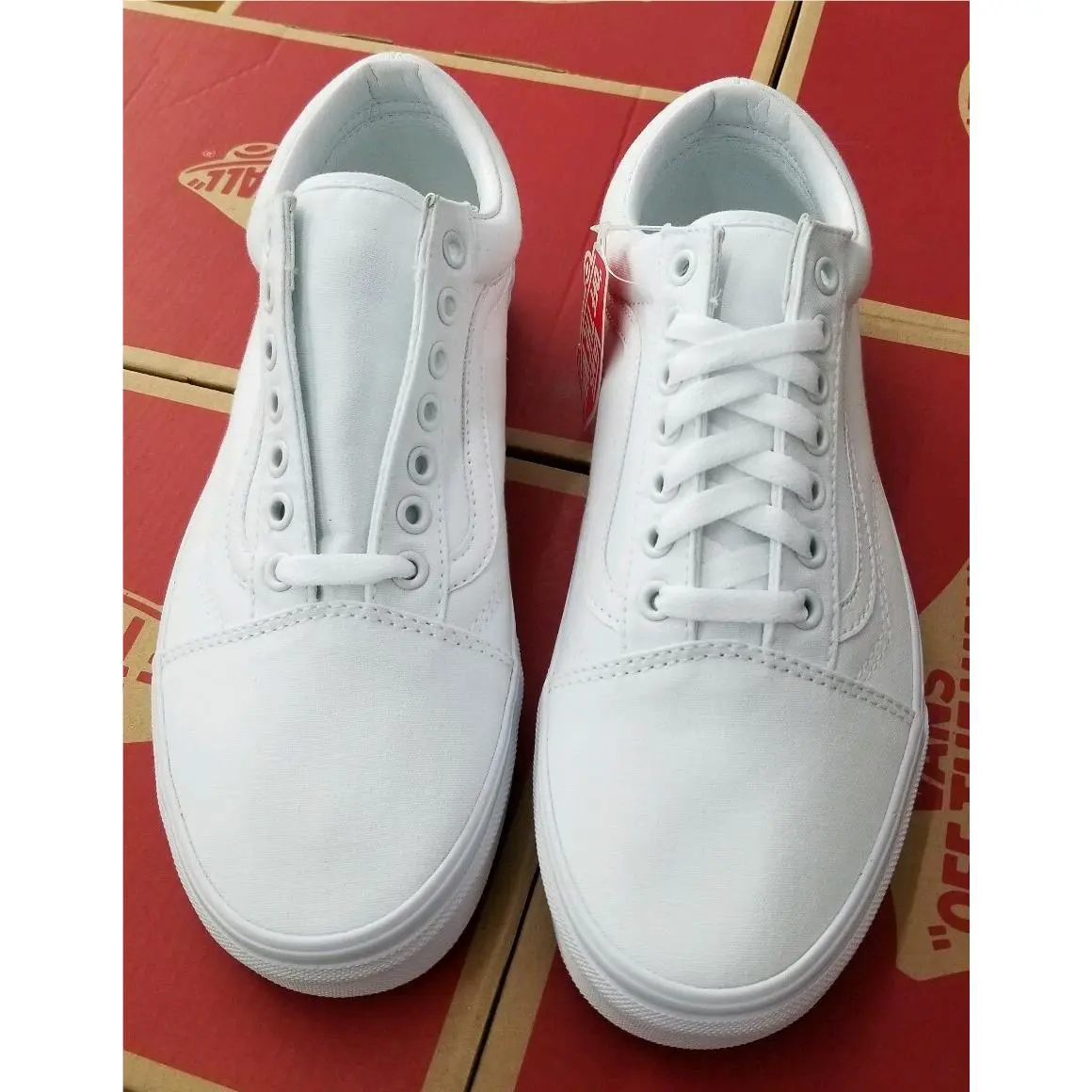 Vans shoes - OLD SKOOL - OLD SKOOL - VN000D3HW00 - White, Manufacturer: WHITE 1