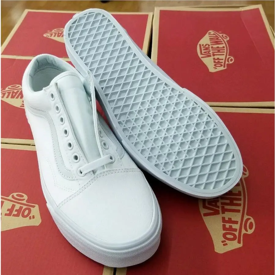 Vans shoes - OLD SKOOL - OLD SKOOL - VN000D3HW00 - White, Manufacturer: WHITE 4