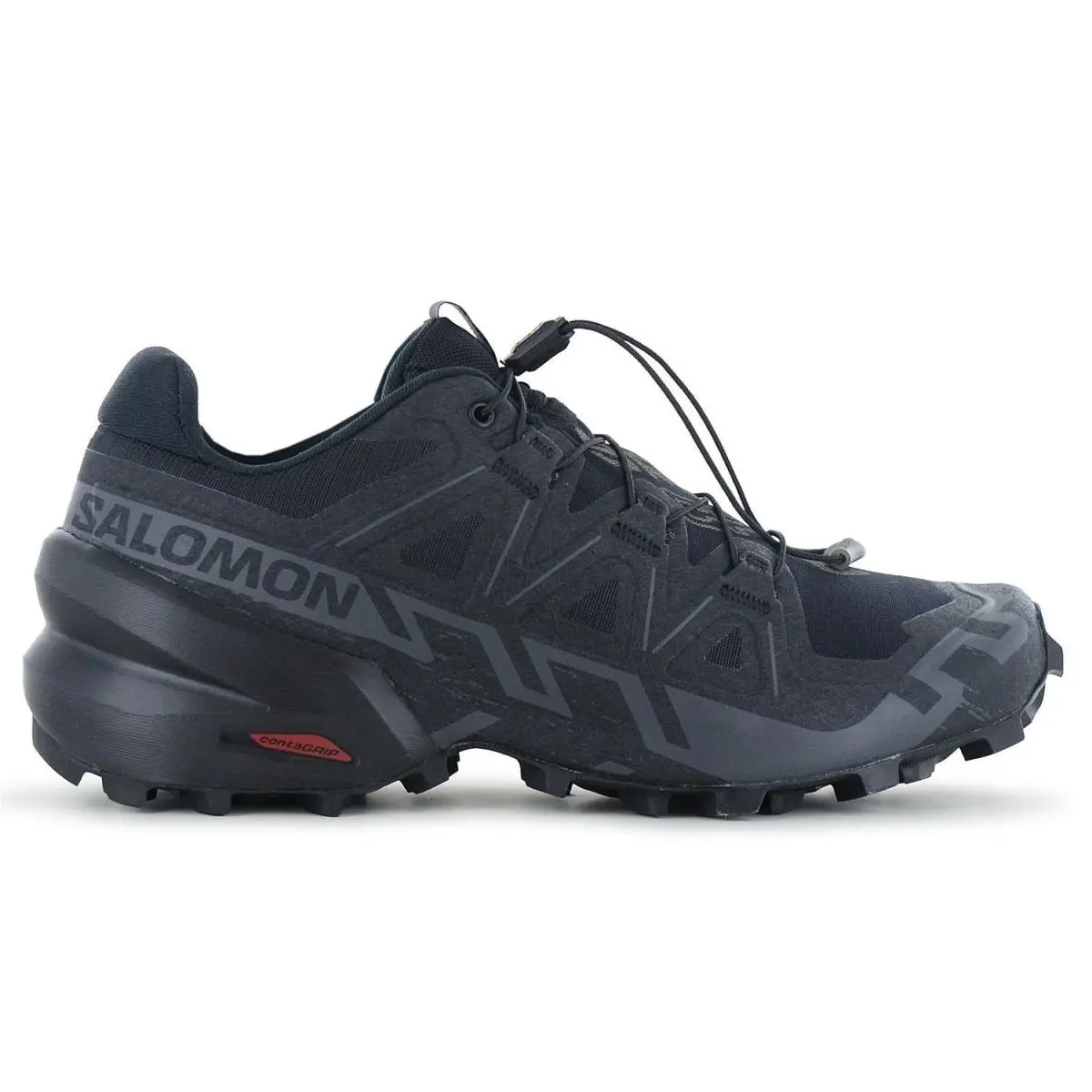 Salomon Speedcross 6 W Trail Running Shoes Black Phantom Women’s Size 8 - Black