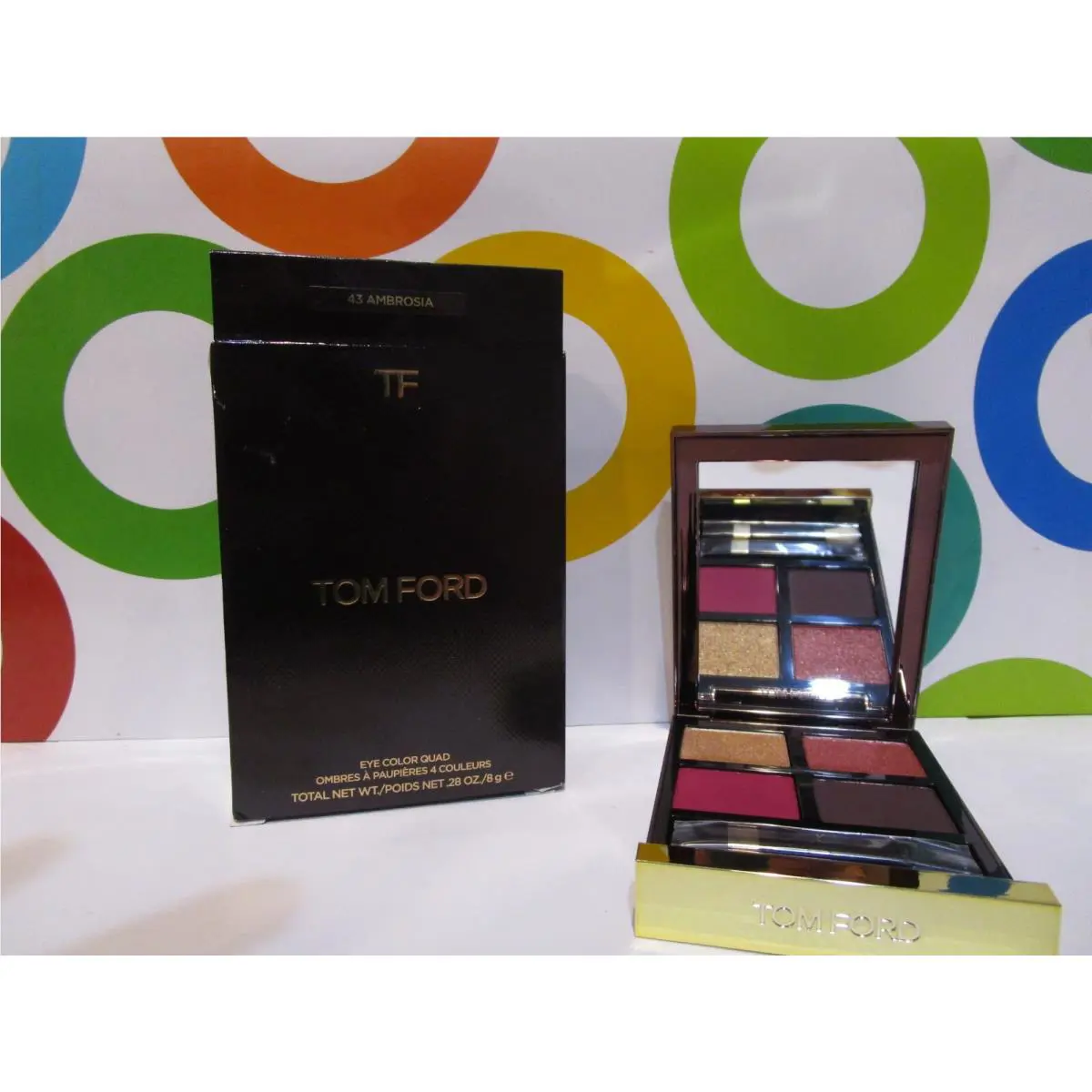 Tom ~ Eye Color Quad ~ Ford Eye Color Quad 43 Ambrosia .28 OZ