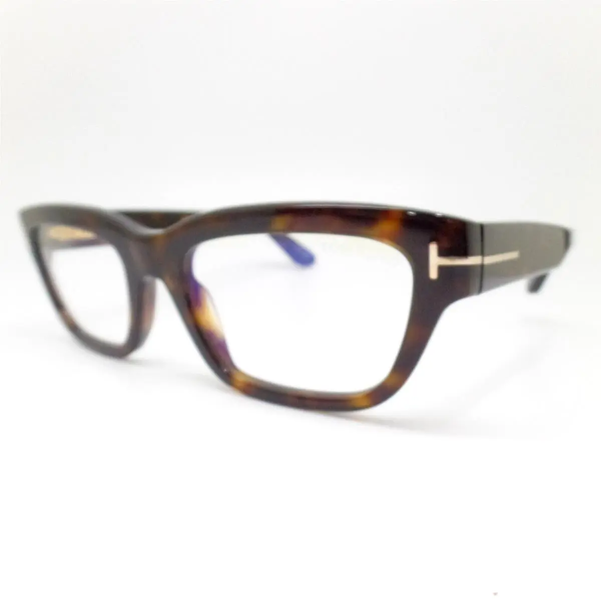 Tom Ford TF 6045 B 052 Dark Havana 52mm Blue Block Frames