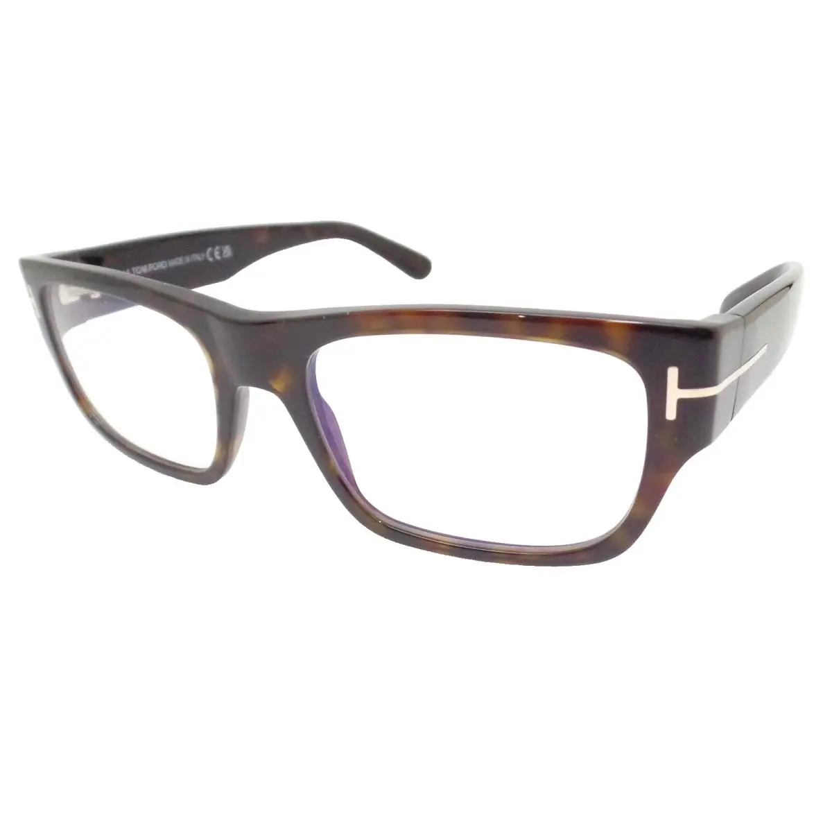 Tom Ford TF 6034 B 052 Dark Havana 54mm Blue Block Frames