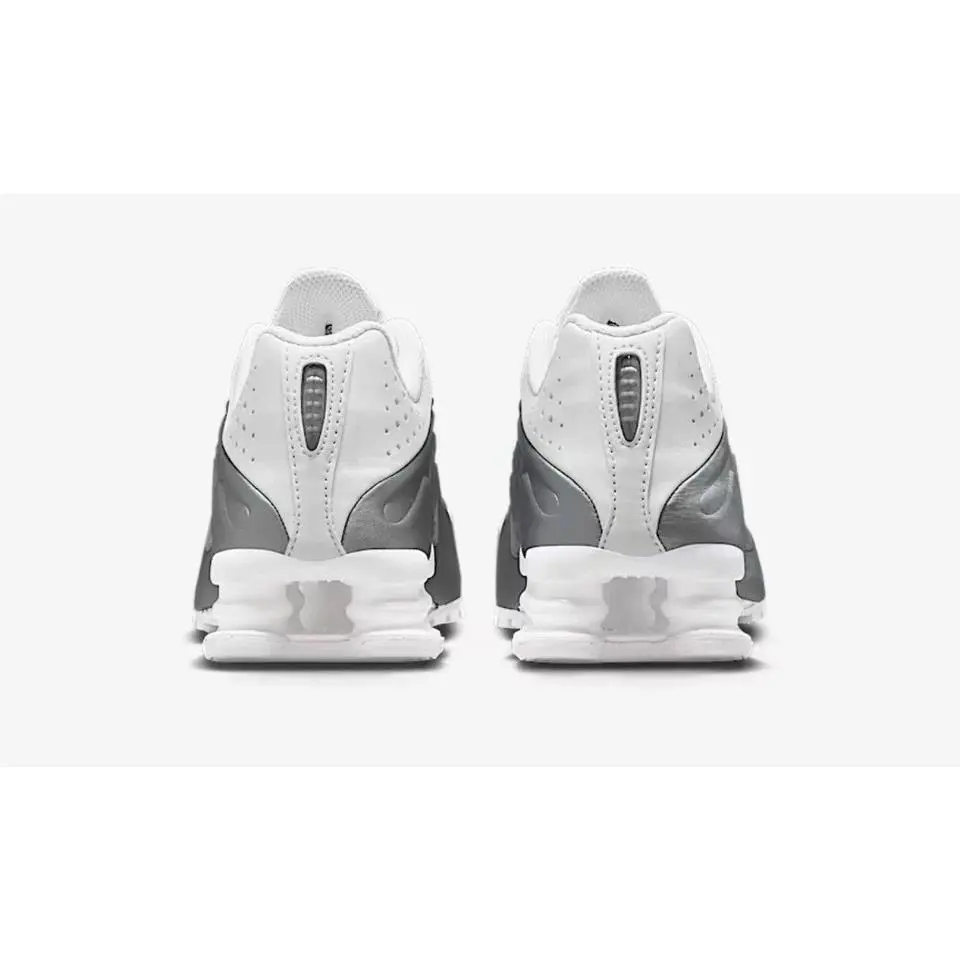 Nike shoes - Nike Shox R4 - Shox - WHITE /METALLIC SILVER WHITE 3