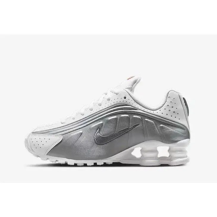 Nike shoes - Nike Shox R4 - Shox - WHITE /METALLIC SILVER WHITE 5
