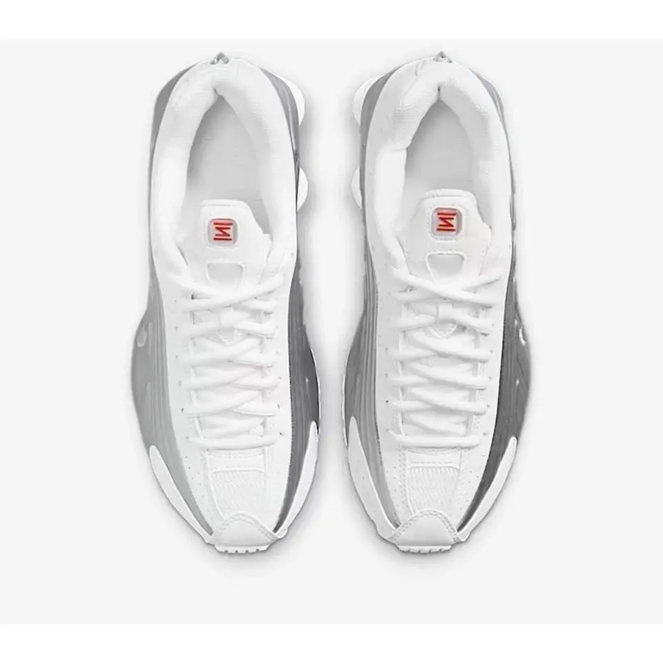 Nike shoes - Nike Shox R4 - Shox - WHITE /METALLIC SILVER WHITE 7