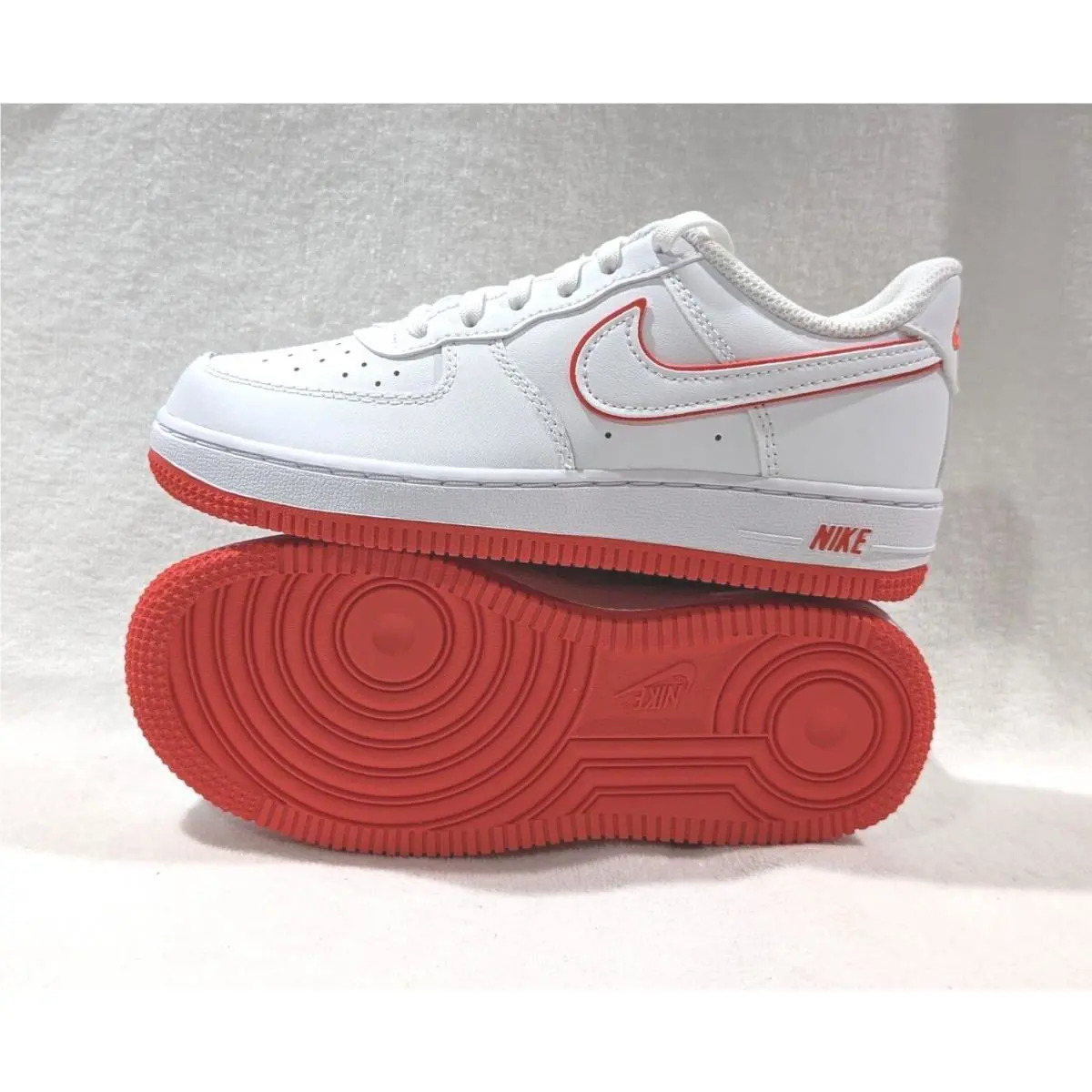Nike shoes - Nike Force 1 Low - Force Low - FJ3484-101 FJ3484 - White/Picante Red 8