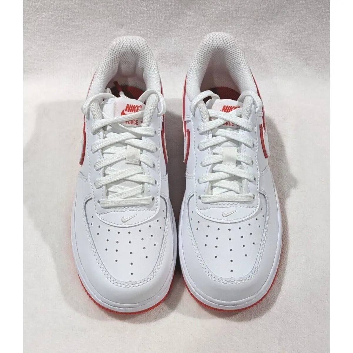 Nike shoes - Nike Force 1 Low - Force Low - FJ3484-101 FJ3484 - White/Picante Red 10