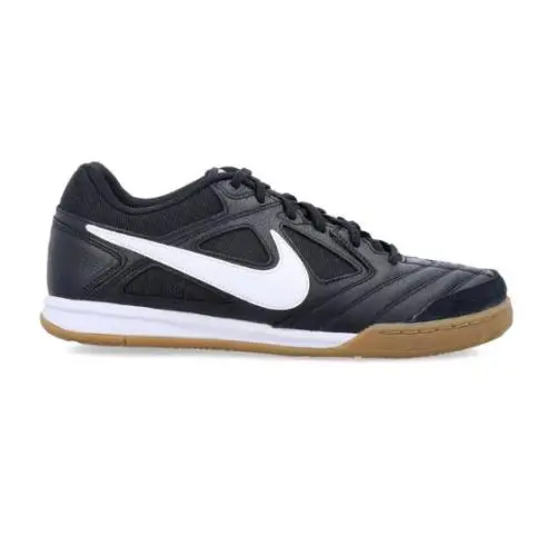Nike Mens Gato Indoor Soccer Shoes HQ6019 001 - BLACK/WHITE GUM LIGHT BROWN