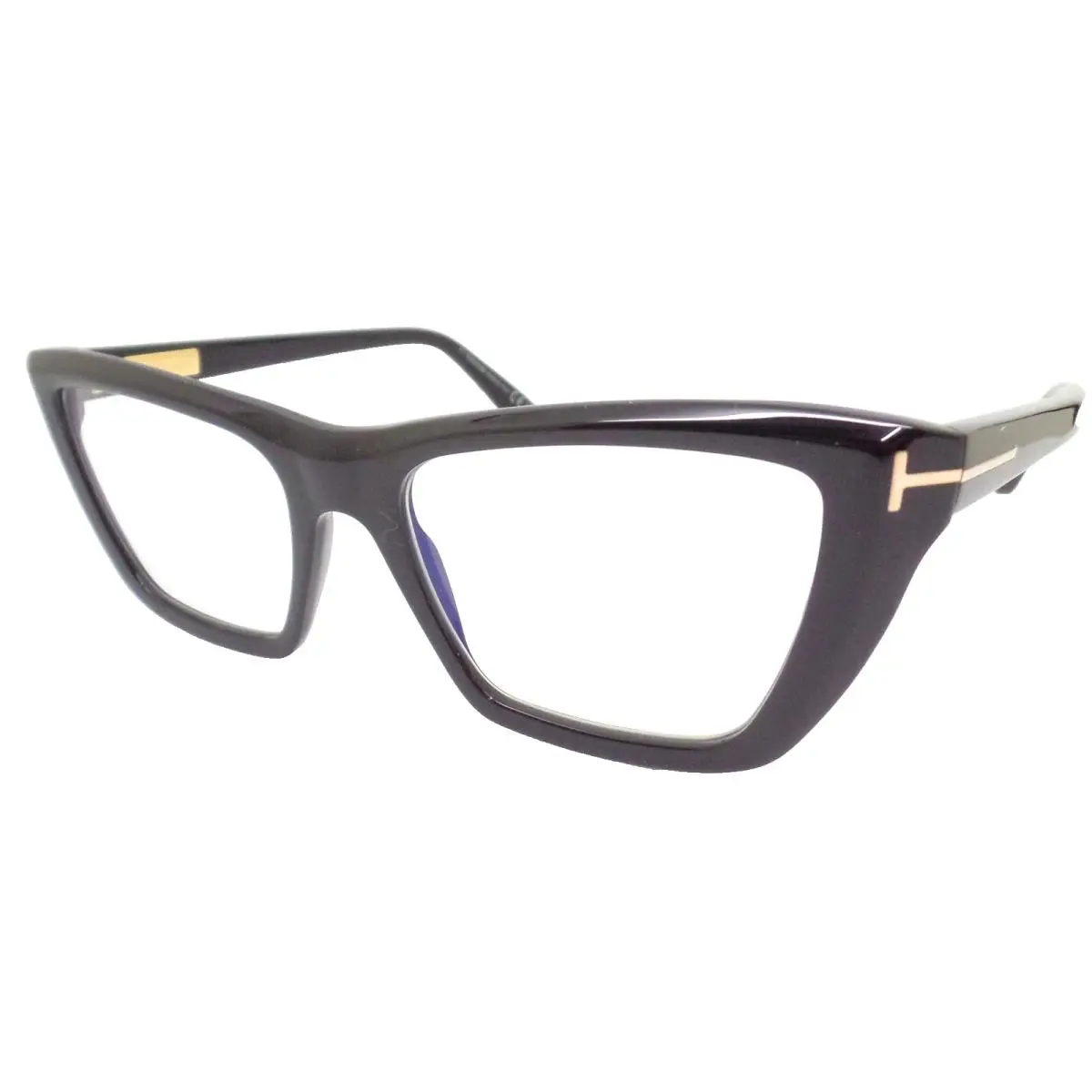 Tom Ford TF 6047 001 Black 54mm Blue Block Frames