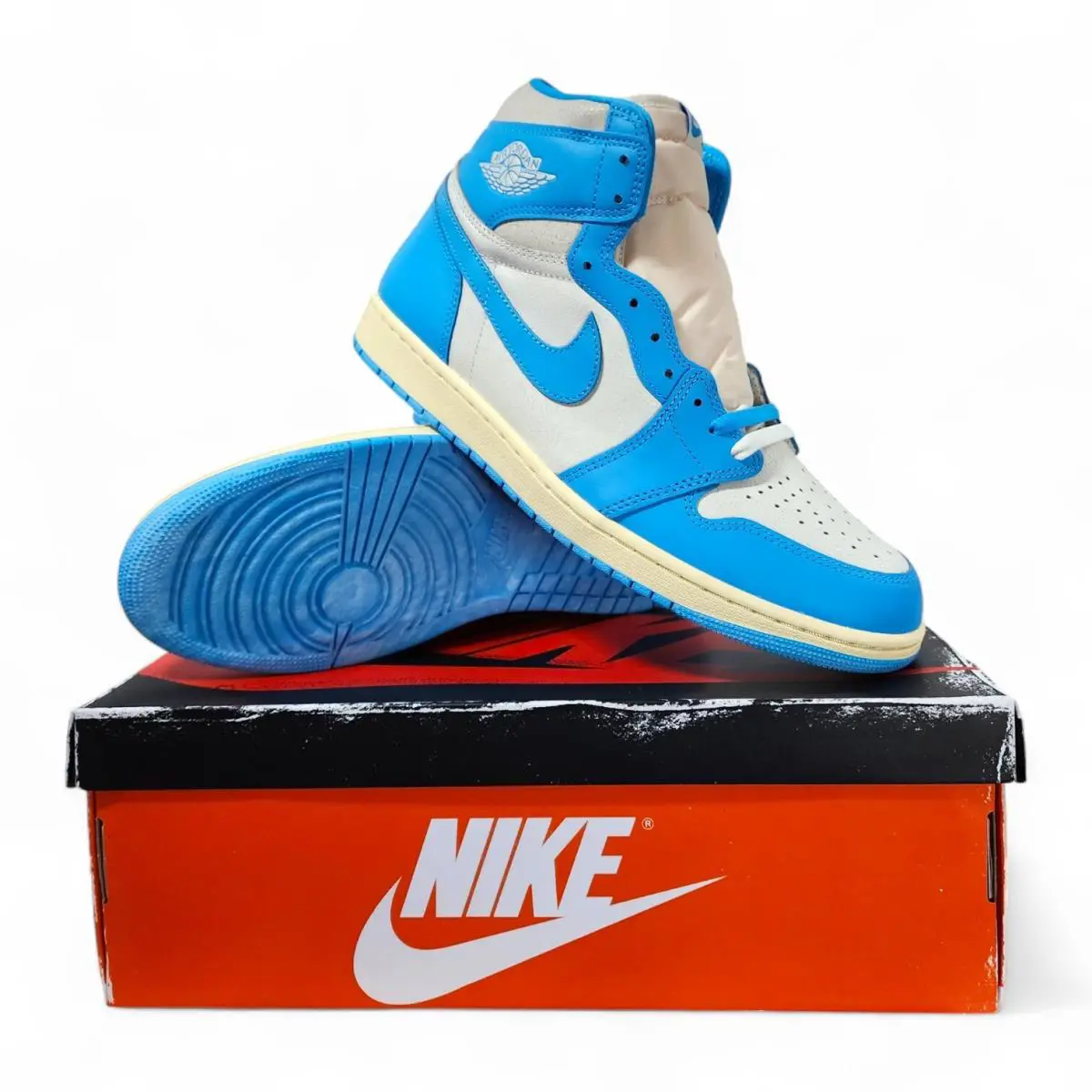 Nike shoes - Air Jordan 1 - Air - DZ5485-402 - Blue, Manufacturer: Dark Powder Blue/Dark Powder Blue/Sail 1