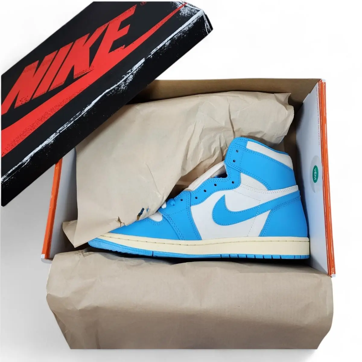 Nike shoes - Air Jordan 1 - Air - DZ5485-402 - Blue, Manufacturer: Dark Powder Blue/Dark Powder Blue/Sail 32