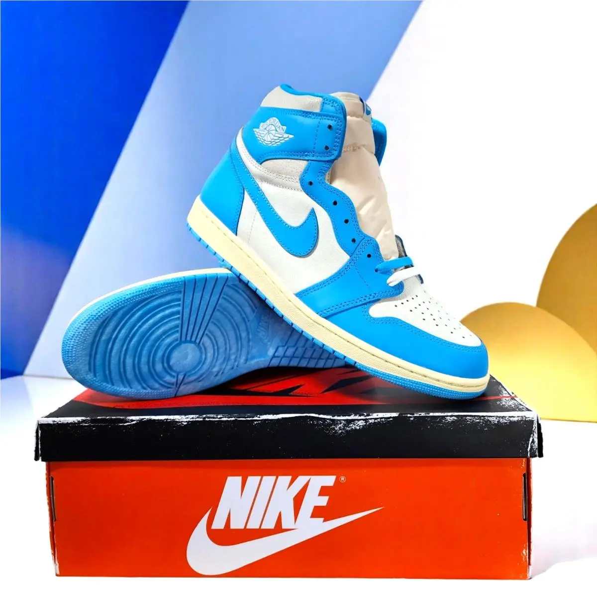 Nike shoes - Air Jordan 1 - Air - DZ5485-402 - Blue, Manufacturer: Dark Powder Blue/Dark Powder Blue/Sail 17