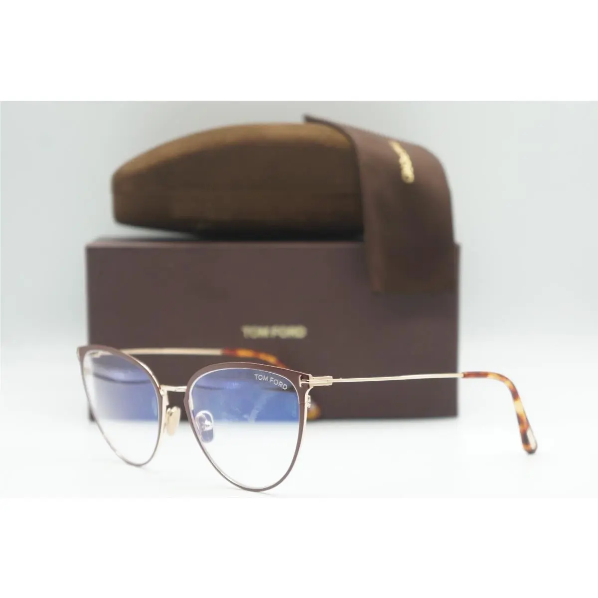 Tom Ford TF 5840-B 046 Dark Havana Eyeglasses 56-18
