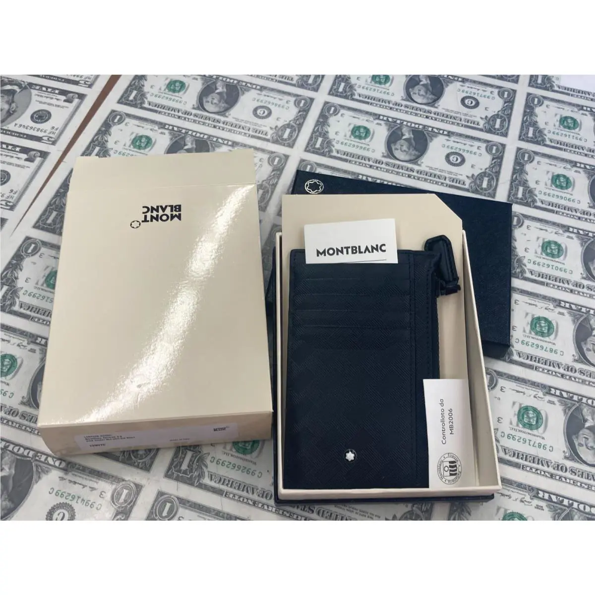 Montblanc Extreme 3.0 Card Holder 8cc with Zipped Pocket - Black