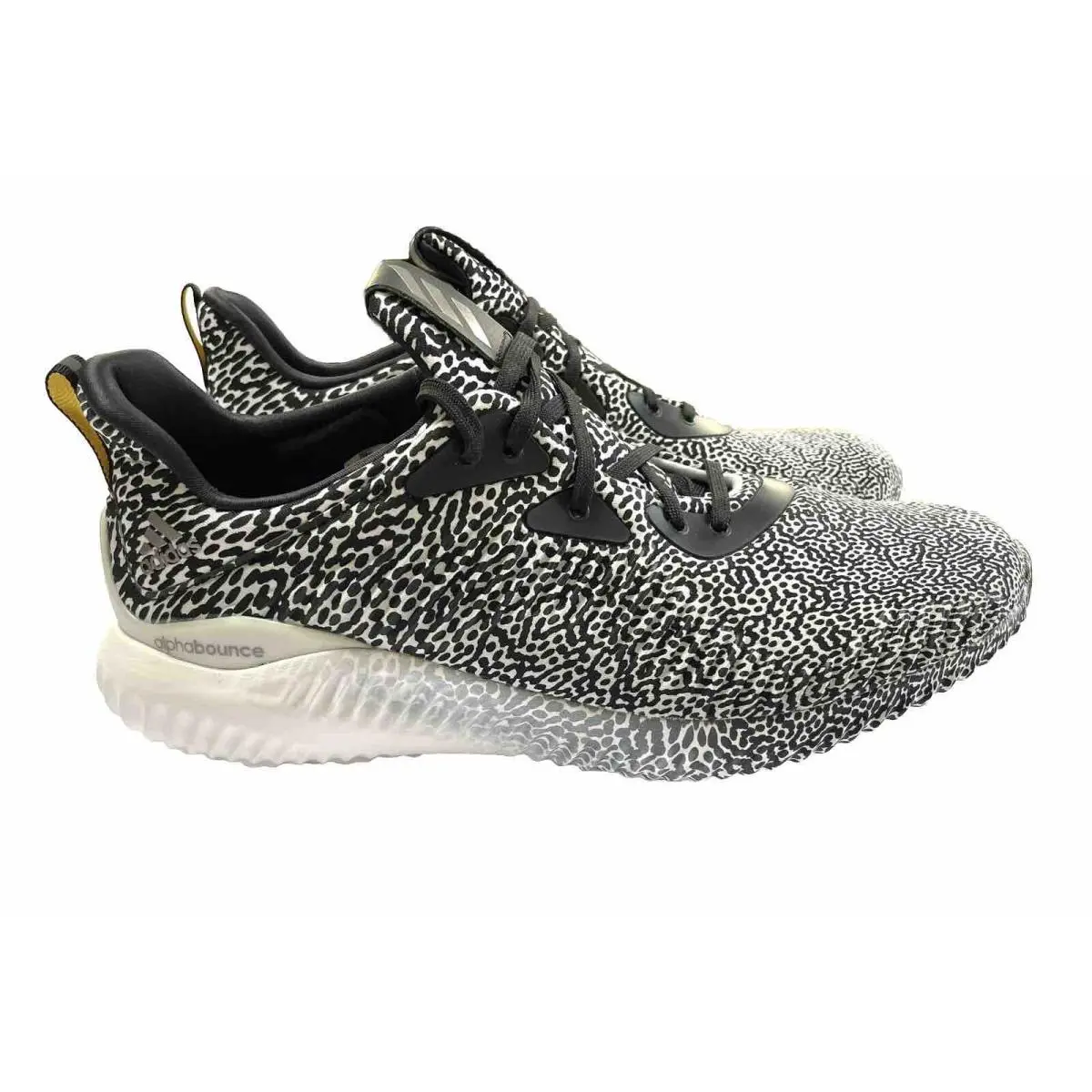 Adidas Alphabounce Mens Arabist Alpha Bounce Turtle Dove US 9.5 B54366 Black Wht - Black