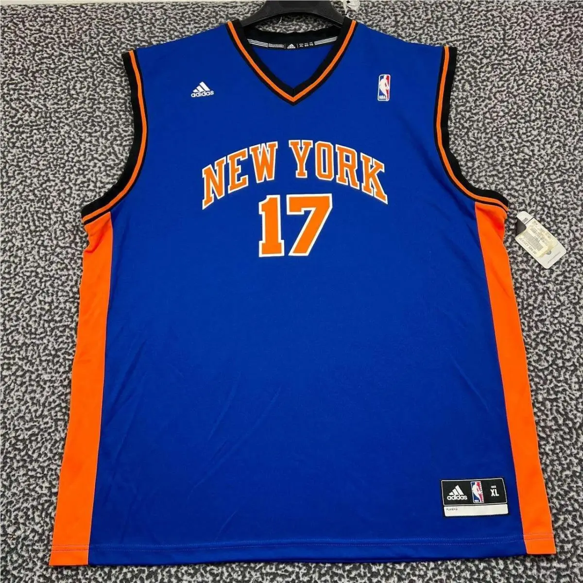 York Knicks Lin 17 Jersey Shirt Men Extra Large Adidas Sleeveless XL