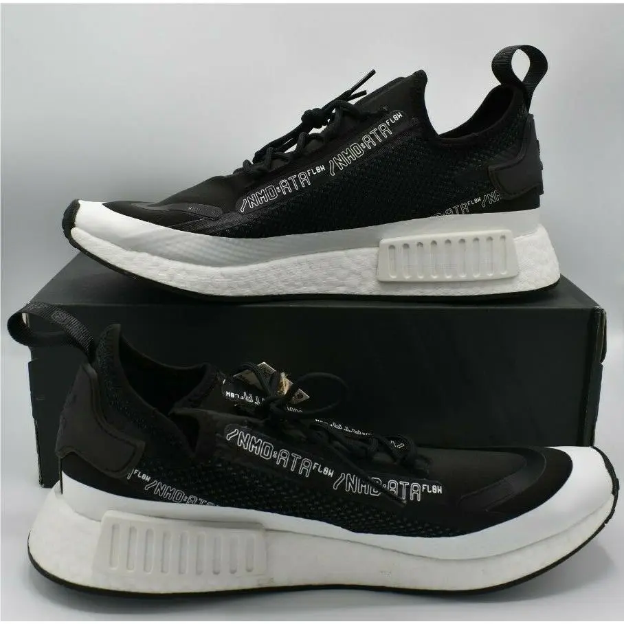 Adidas Nmd R1 Spectoo Men Size 13 Black H67408 Athletic Sneakers Shoes