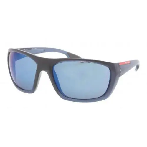 Prada Sport Sunglasses PS01OS MAF9P1 61mm Matte Blue / Blue Mirror Lens