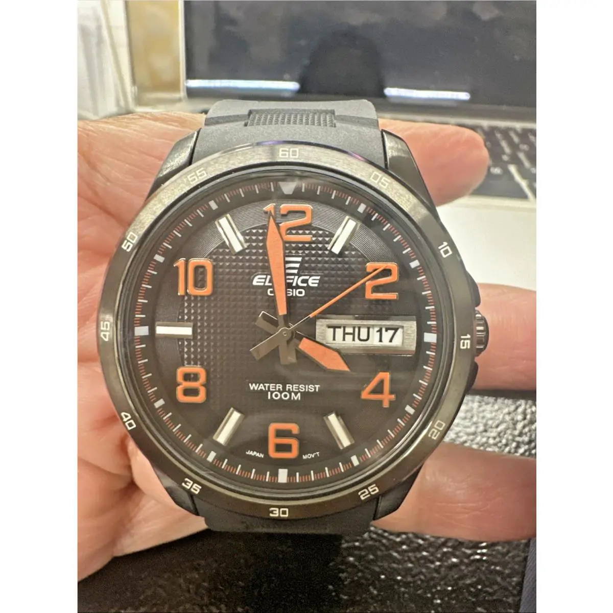 Casio Men’s Edifice EF-132PB-1A4 Resin Band Watch