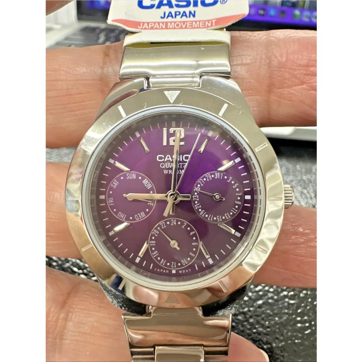 Casio LTP2069D-6A Ladies Purple Dial Watch