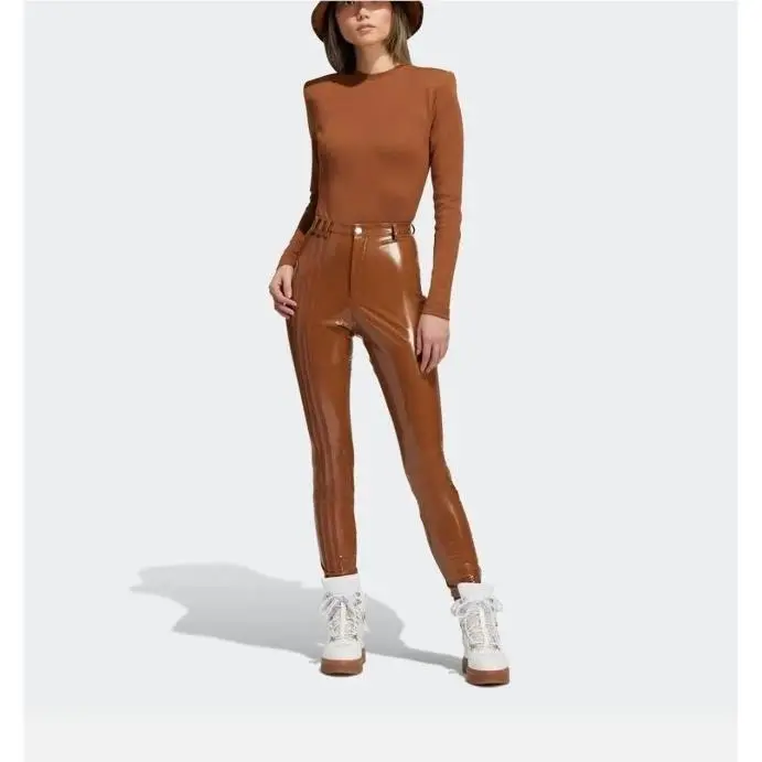 Adidas clothing - Adidas x Ivy Park Latex Pants - Wild Brown (UPC: 194828613235) 0