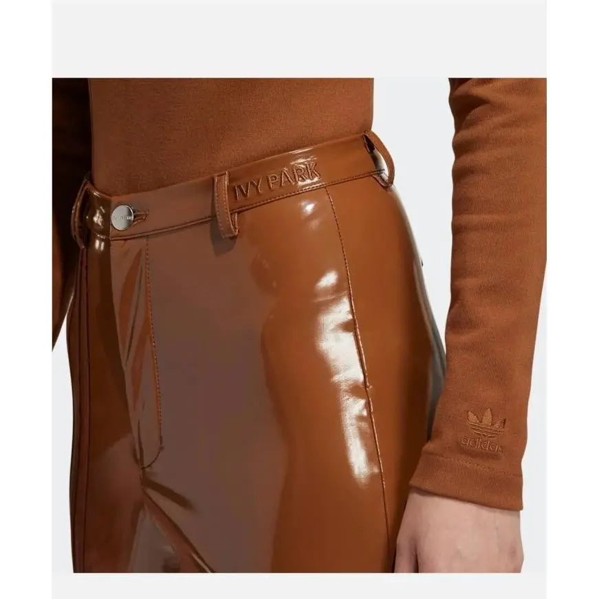 Adidas clothing - Adidas x Ivy Park Latex Pants - Wild Brown (UPC: 194828613235) 2