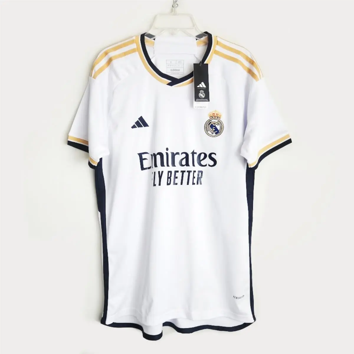 Adidas clothing - adidas Men`s Soccer Real Madrid 23/24 Home Jersey - HR3796 - White 0