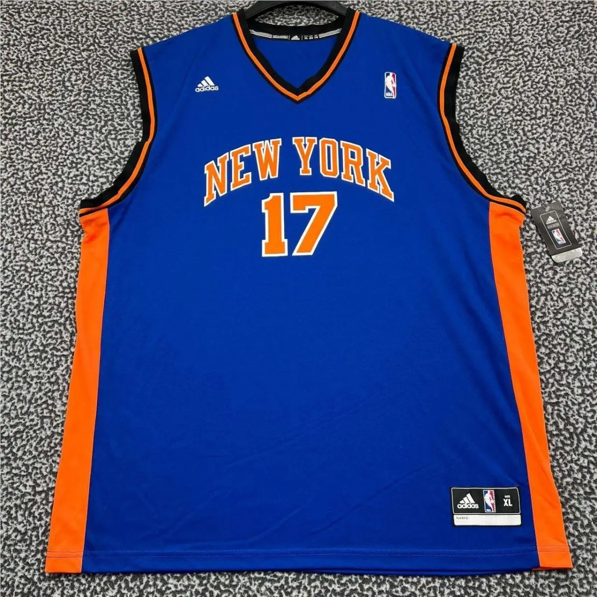 York Knicks Lin 17 Jersey Shirt Men Extra Large Adidas Sleeveless XL