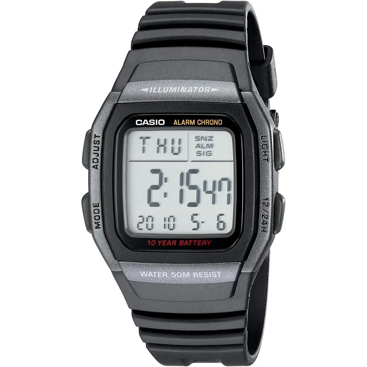 Casio Men`s W96H-1BV Classic Sport Watch - Black