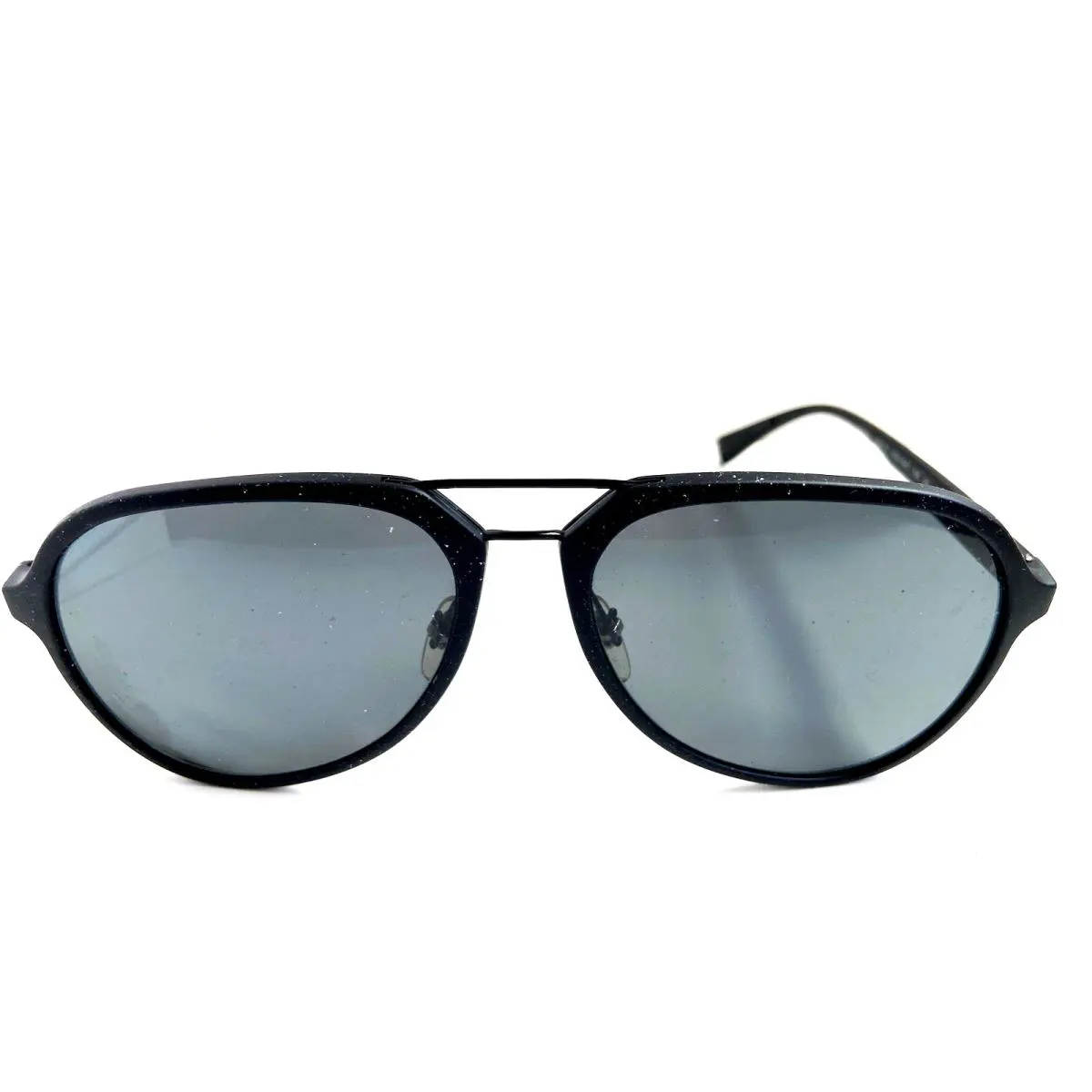 For Parts - Prada Black Men`s Sunglasses Italy Sps DG0-0A7 135mm Brkn