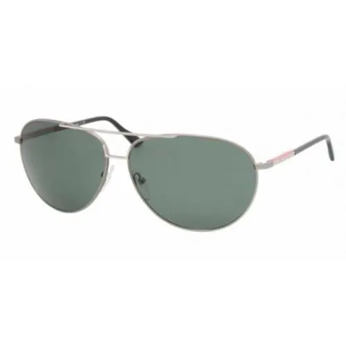 Prada Sport Sunglasses PS52LS AAU3O1 65mm Gunmetal Matte / Green Lens