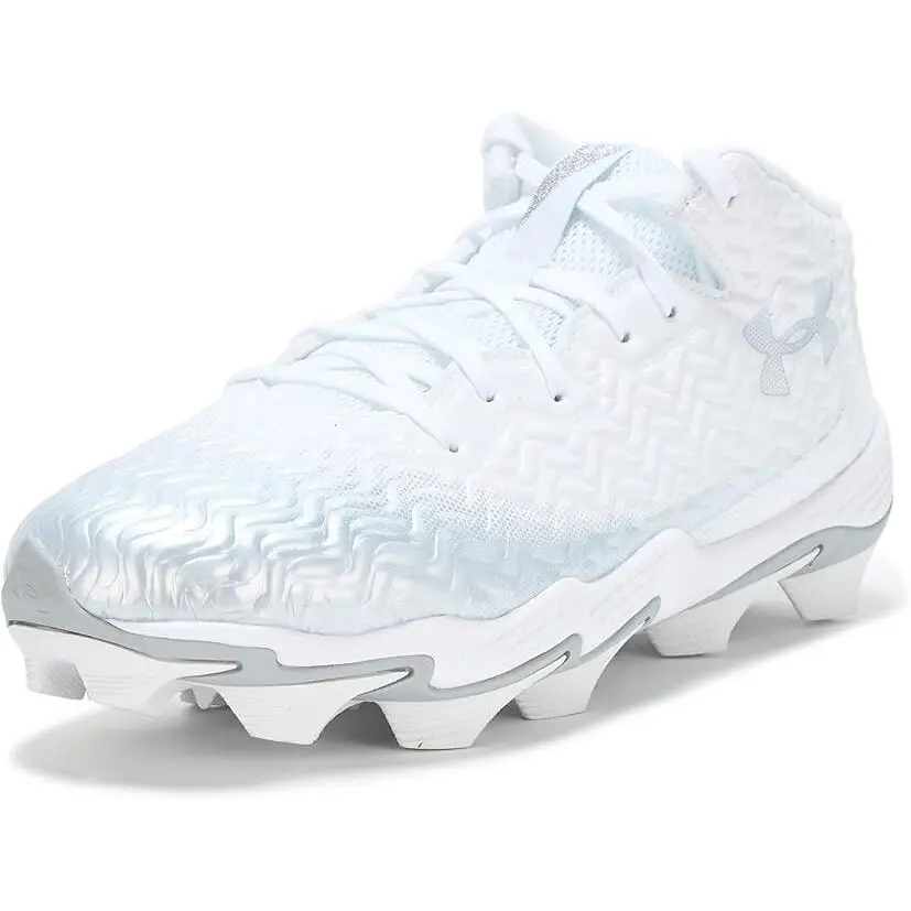 Men`s Shoes  Spotlight Hammer RM Football Cleats White by Under Armour