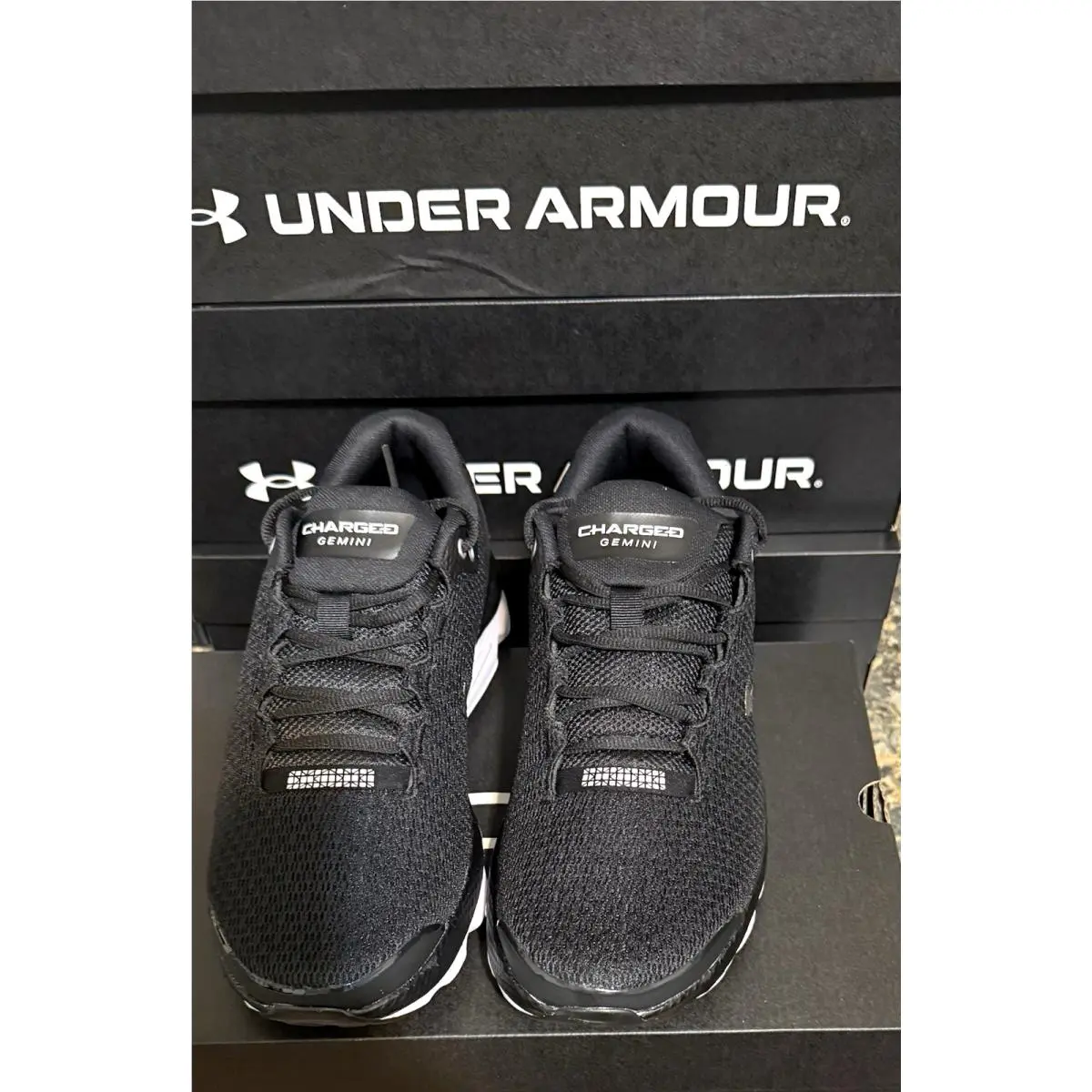 Under Armour shoes - Under Armour Charged Gemini - Charged Gemini - 3026501 001 - Black/White 3