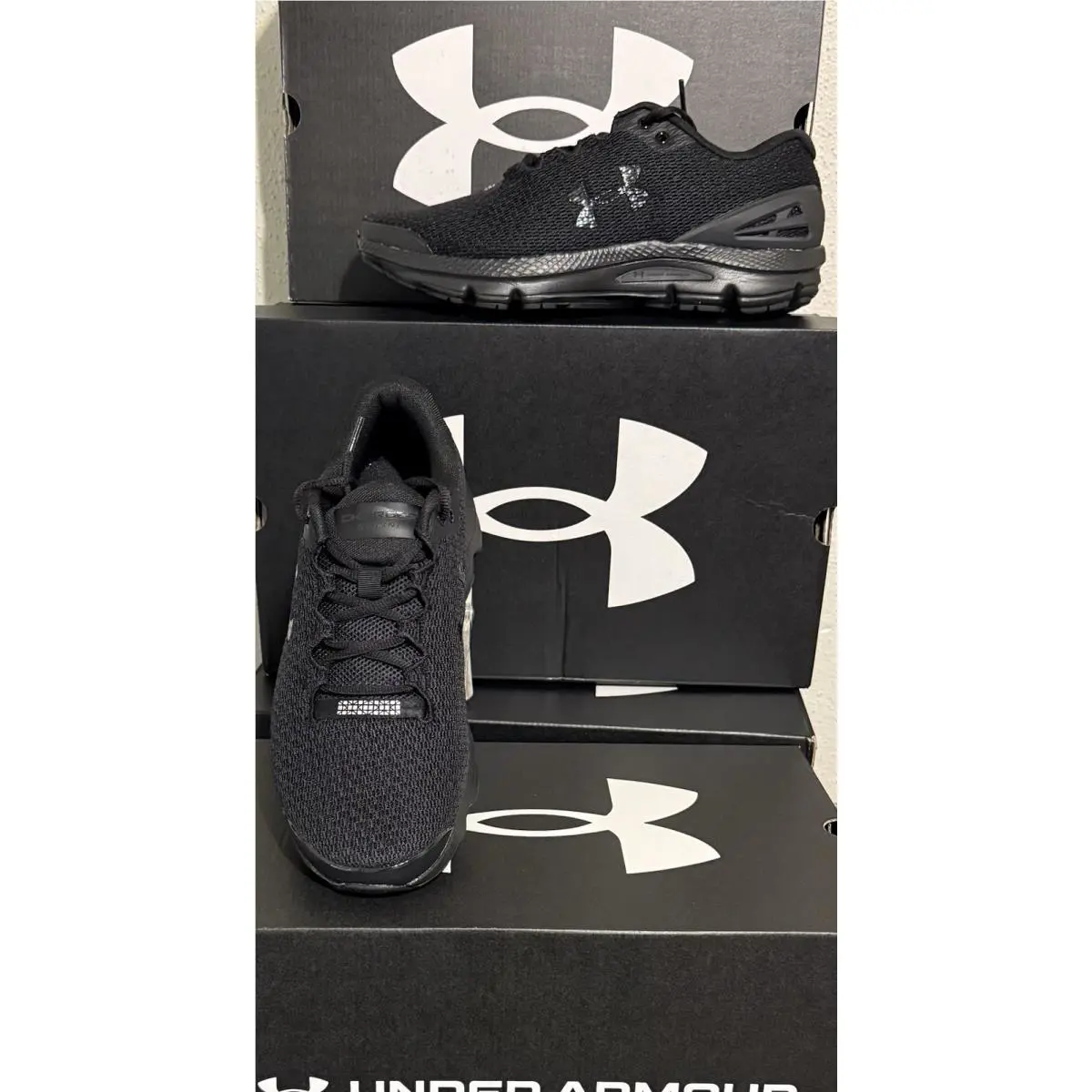 Under Armour shoes - Under Armour Charged Gemini - Charged Gemini - 3026501-002 - Black/Black 4