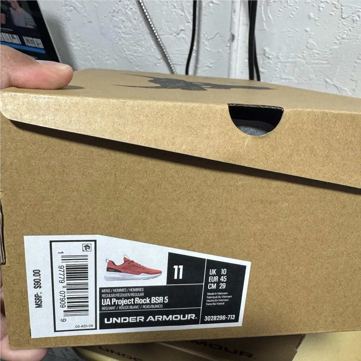 Under Armour shoes - UA Project Rock BSR 5 - 3028296-713 - Red 11