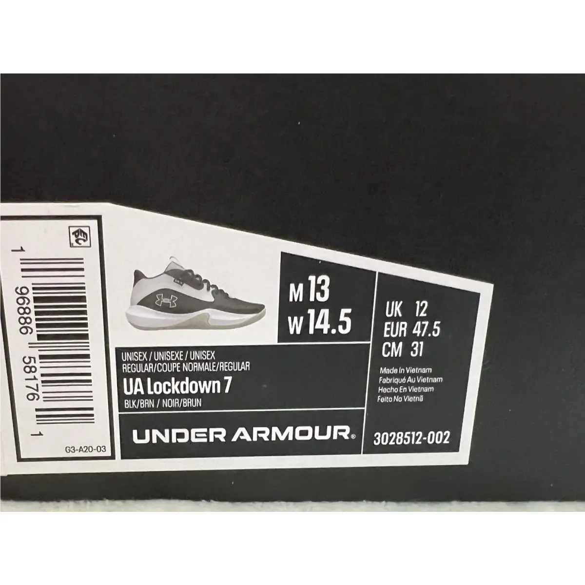 Under Armour shoes - Under Armour Lockdown 7 - Lockdown - Black (UPC: 196886581761) 8
