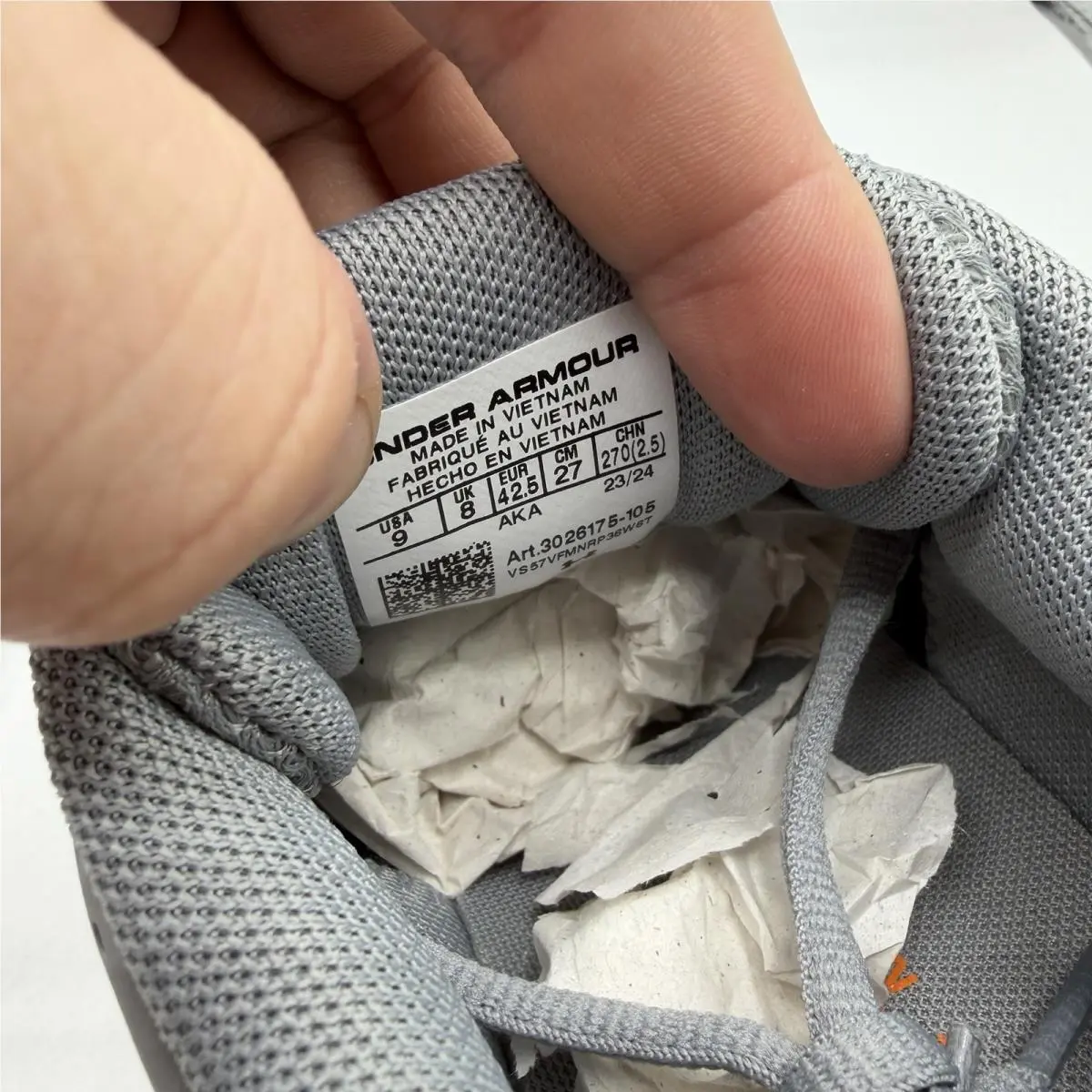 Under Armour shoes - Under Armour Charged Assert 10 - 3026175-105 - Gray 9