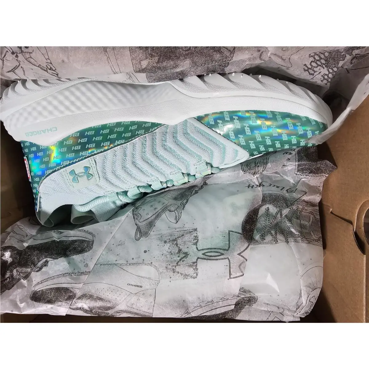 Under Armour shoes - Under Armour Harper 9 Turf - 3028737-703 - Green 1