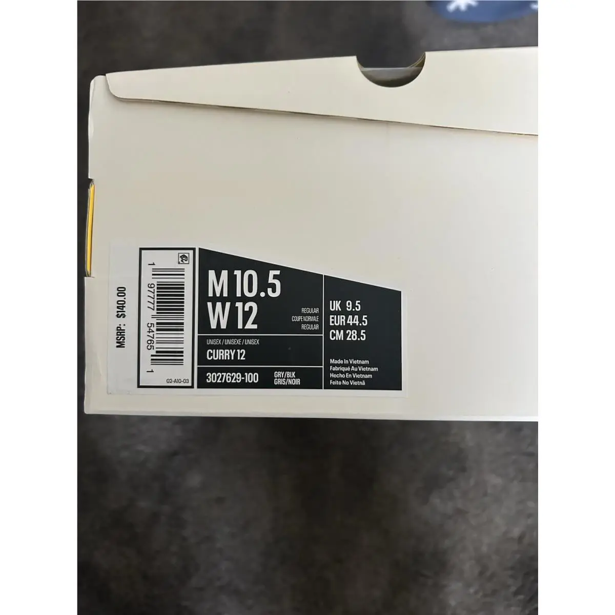 Under Armour shoes - Under Armour Curry 12 - Curry - 3027629-100 - Gray 5
