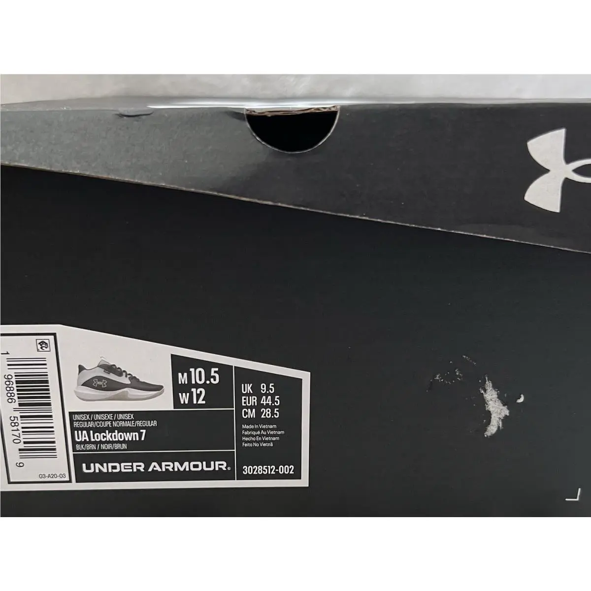 Under Armour shoes - Under Armour Lockdown 7 - Lockdown - Black (UPC: 196886581709) 9