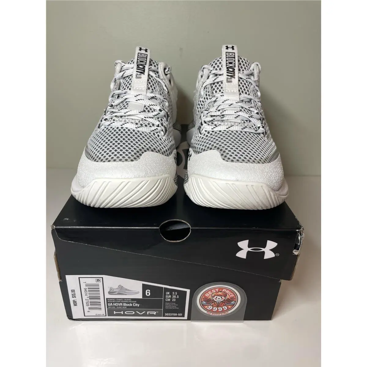 Under Armour shoes - Under armour HOVR - HOVR - 3023709-101 - White and Black 0