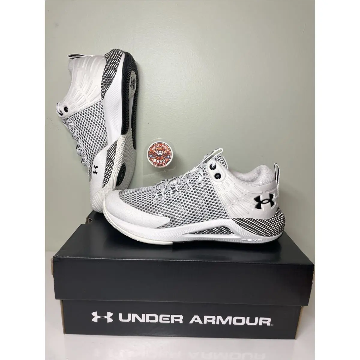 Under Armour shoes - Under armour HOVR - HOVR - 3023709-101 - White and Black 3