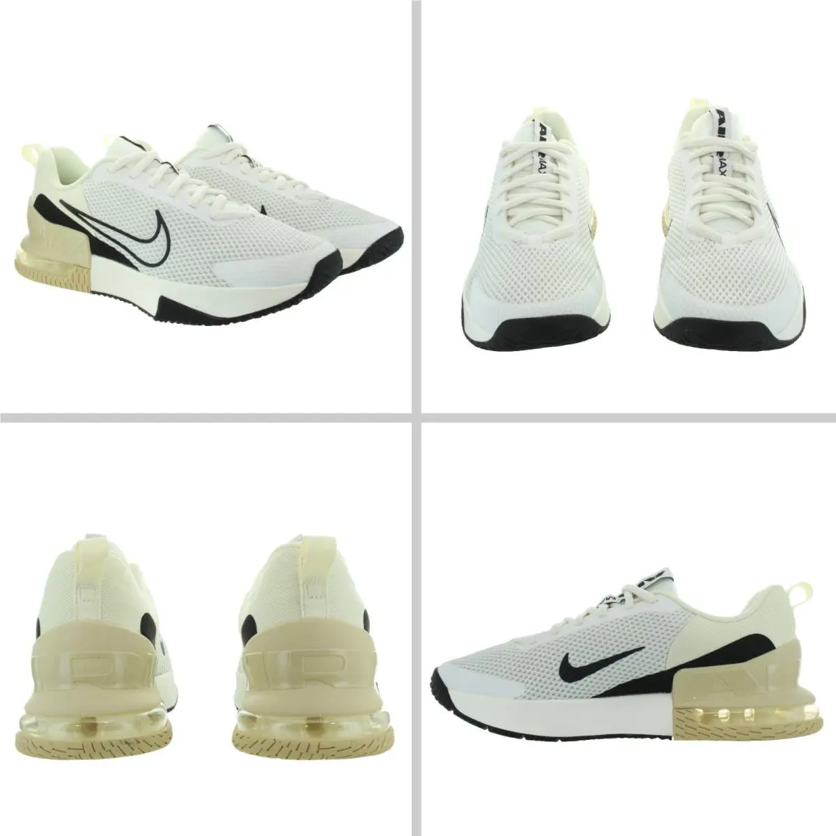 Nike Men`s Air Max Alpha Trainer 6 Sail - Coconut Milk Workout Shoes Size 10.5 - Sail, Coconut Milk, Black, Team Gold