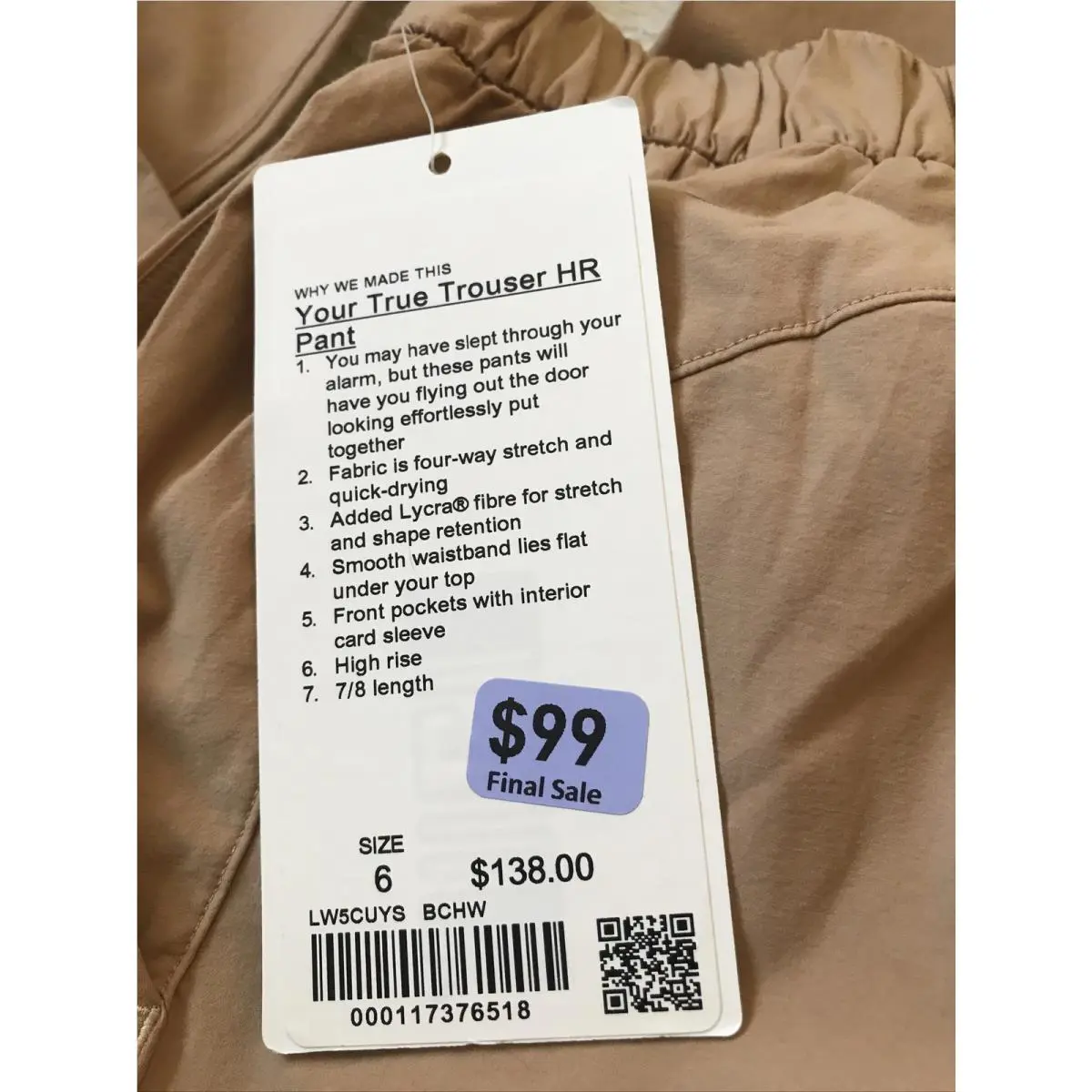Lululemon clothing - BCHW 3