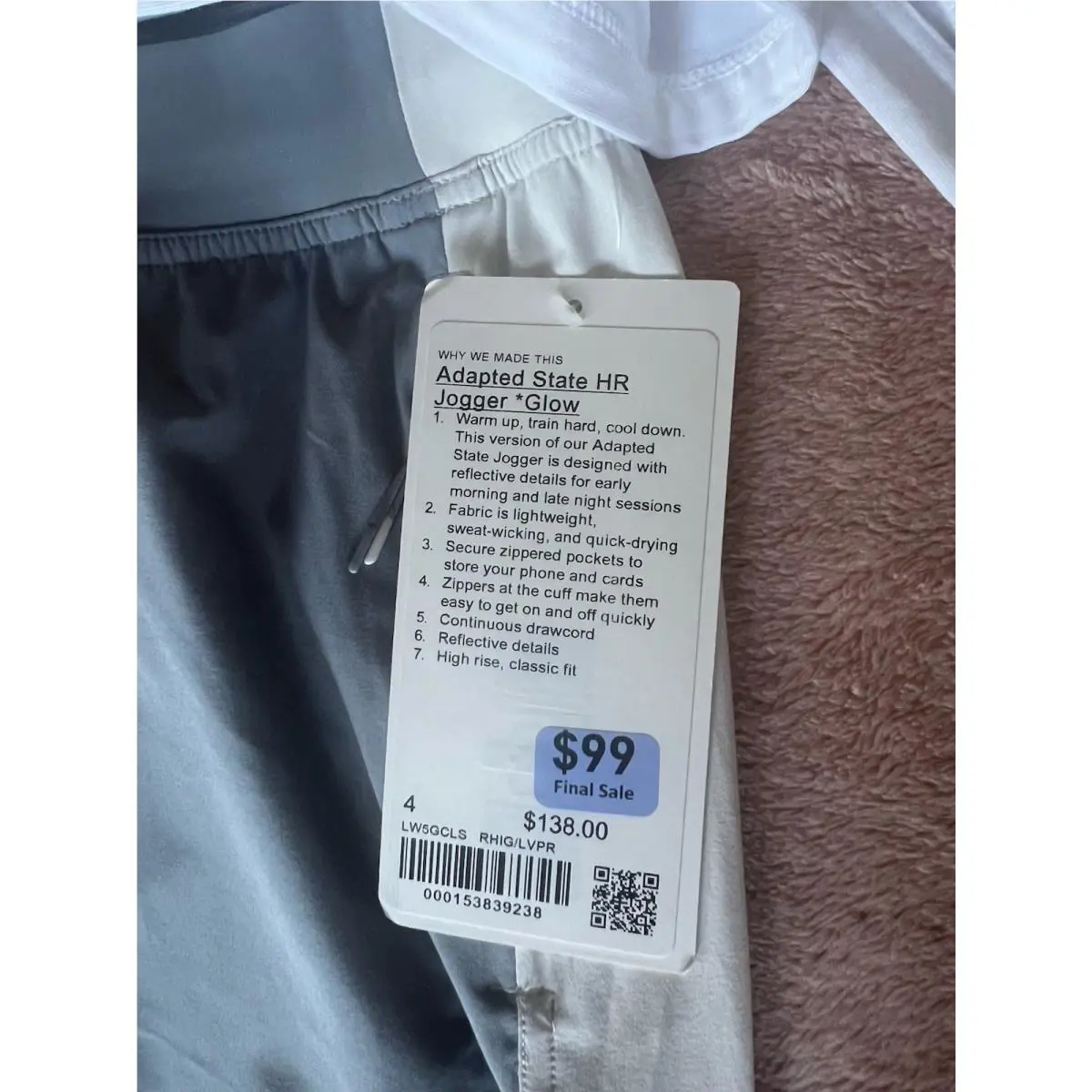 Lululemon clothing - Rhino Grey/Light Vapor 0