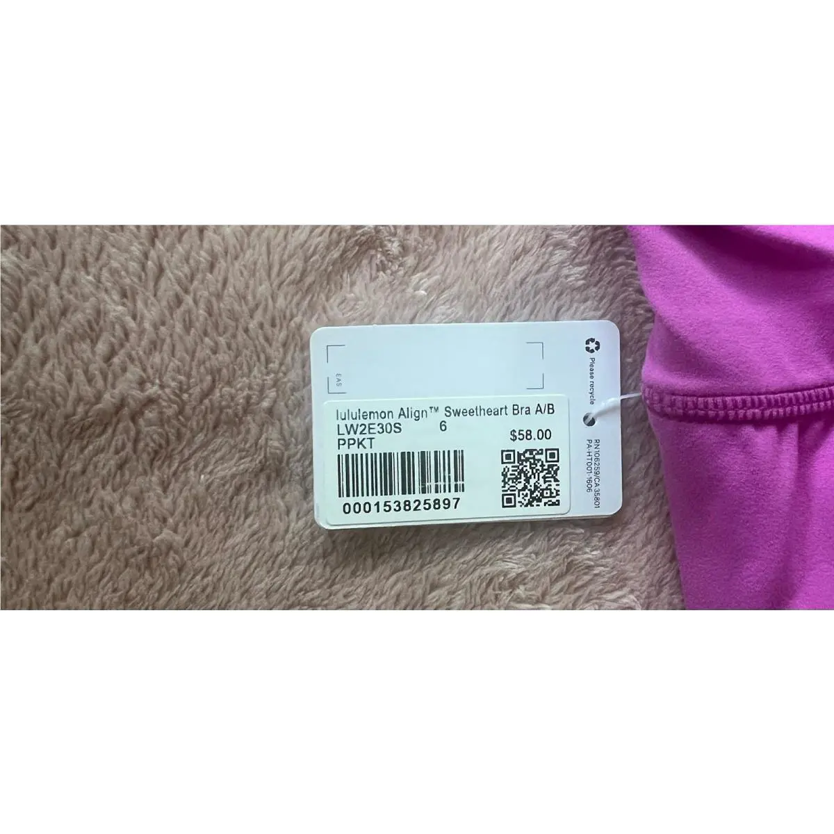 Lululemon clothing - pow pink tone 1