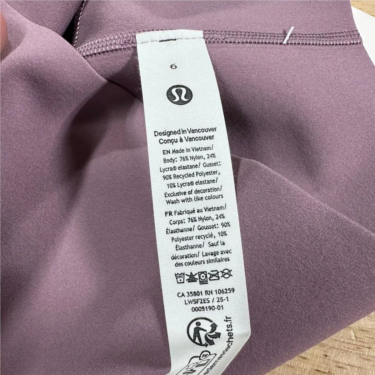 Lululemon clothing - Purple 3
