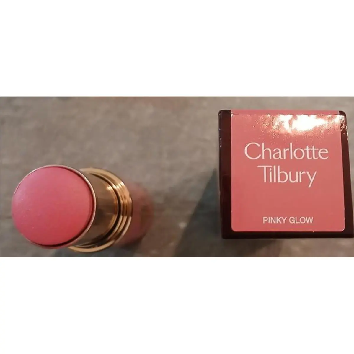 Unreal Lip + Cheek Glow Blush Stick Hyaluronic Acid Pick 1 Pinky Glow - vibrant cool pink by Charlotte Tilbury