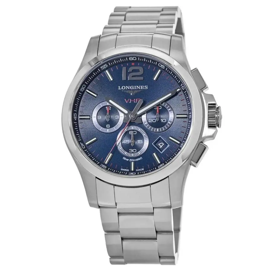 Longines Conquest V.h.p. Chronograph Blue Dial Men`s Watch L3.727.4.96.6