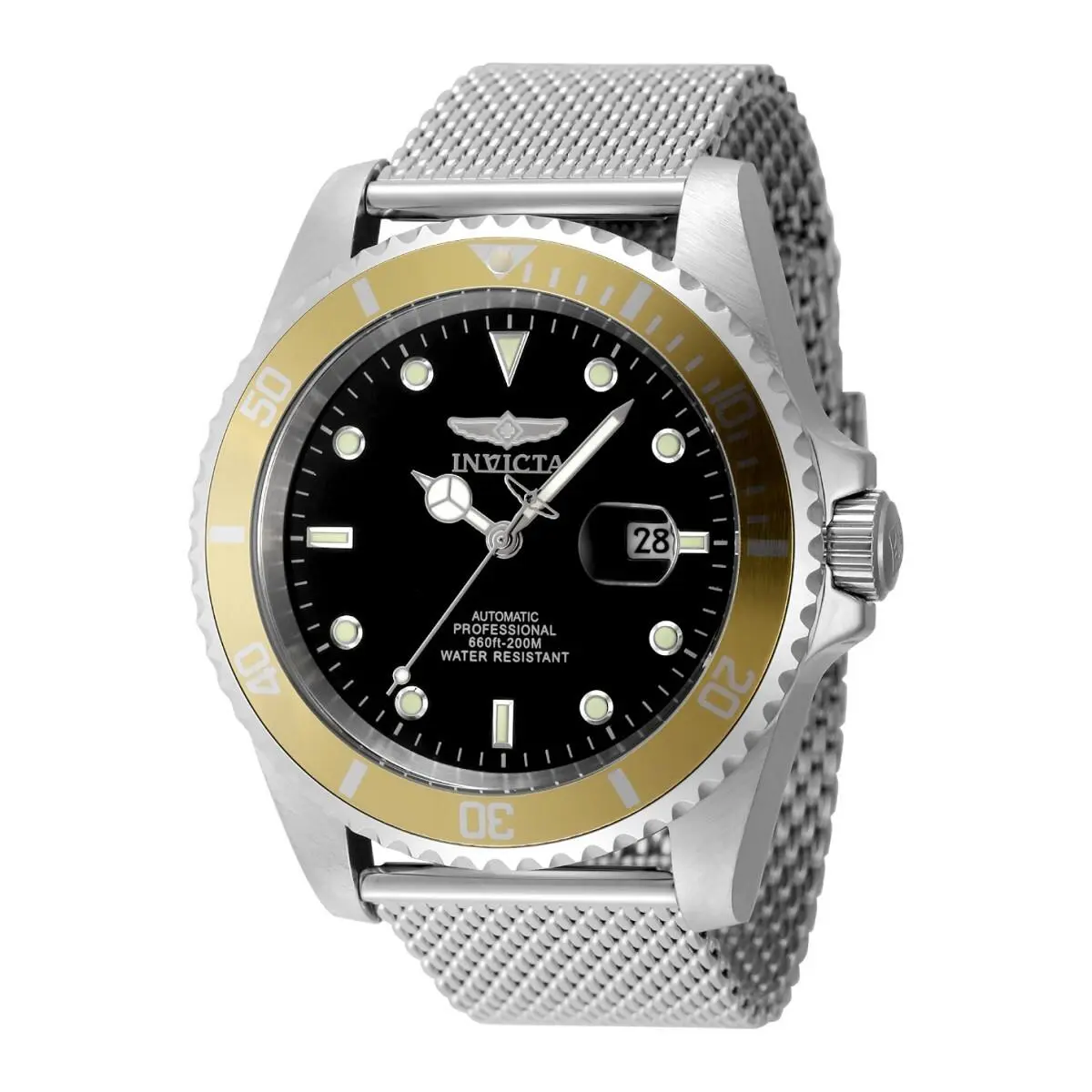 Invicta 48885 Pro Diver Automatic Dial Steel Mesh Bracelet - Rare